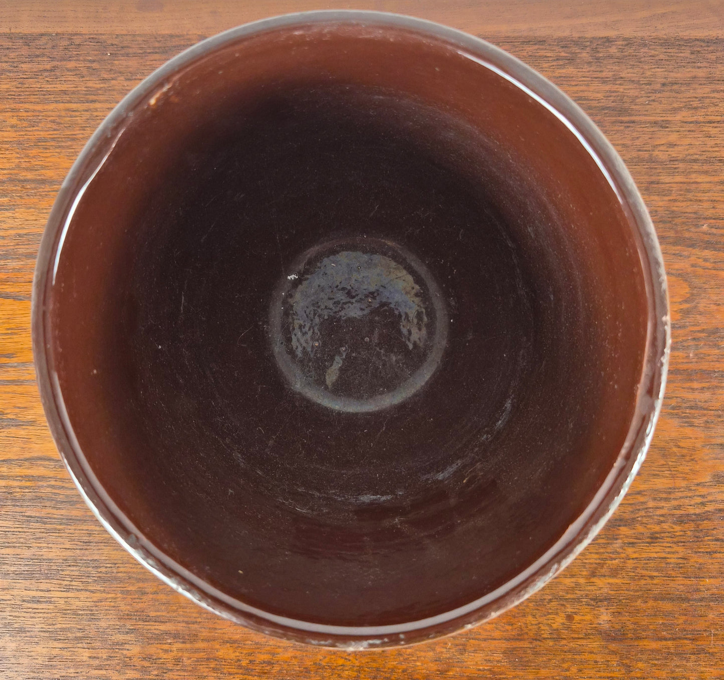 Vase en terre cuite à décor trifoglio céramique par Aldo Londi pour Bitossi – vue du dessus – en céramique – Italie, années 1960 – Atelier 56